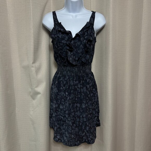 Rebecca Taylor Dresses & Skirts - Rebecca Taylor Silk Ruffle Front Mini Dress Women's Size 0 V-Neck